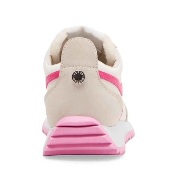 beautiful beige and pink women's sneakers - Picture 2 of 7